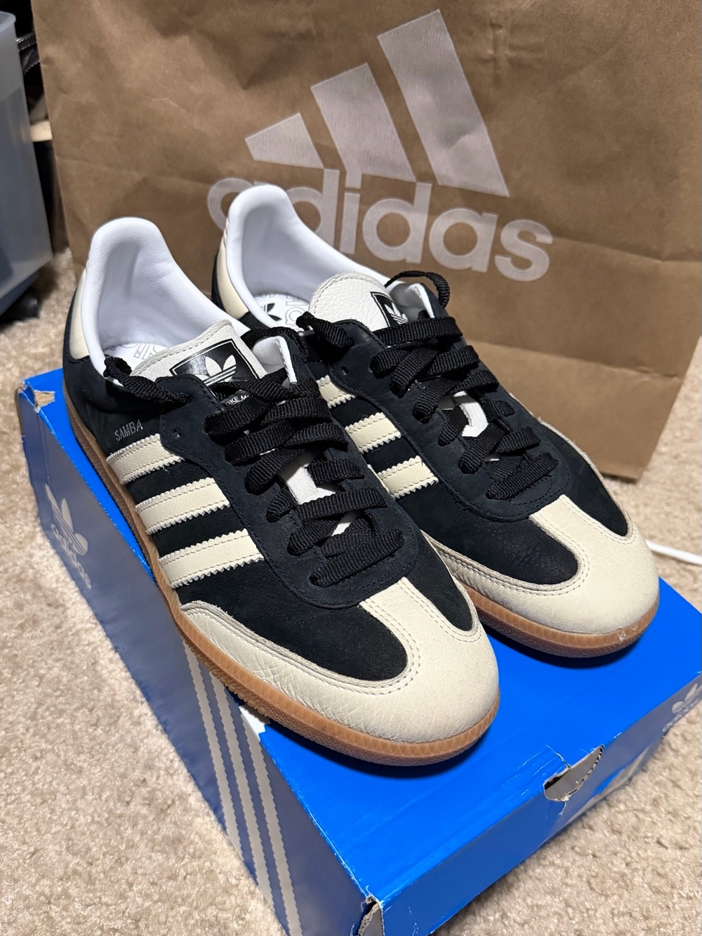Adidas Samba OG Black Cream Sneakers